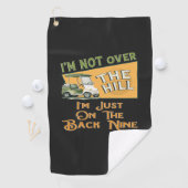 Grappige verjaardag boven de golfbaan golfhanddoek (Insitu)