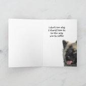 Grappige Verjaardag Broer Hond Dier Humor Kaart (Binnen)