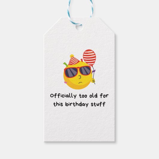 Grappige Verjaardag Cadeaulabel (Voorkant)