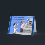 Grappige Verjaardag Cartoon Koffieliefhebber Echtg Kaart<br><div class="desc">"Ik heb een grande soja latte voor Herbert!" Grappige Verjaardag Kaart om te personaliseren voor de koffieliefhebber in je leven! Laat je man met humor en liefde weten hoe je altijd zijn rug hebt gekregen!</div>