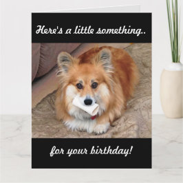Grappige Verjaardag Corgi met Bone Kaart