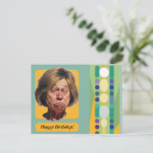 Grappige Verjaardag Dame Retro Briefkaart (Staand voorkant)