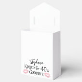 Grappige verjaardag dank je kuste haar decennium a bedankdoosjes (Geopend)