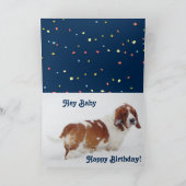 Grappige Verjaardag "Datum" Kaart w / Hunky Basset (Binnen)