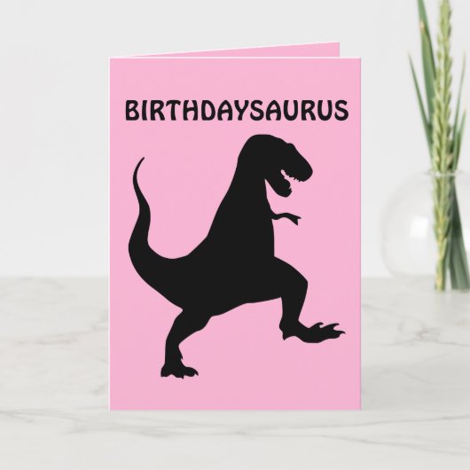 GRAPPIGE VERJAARDAG DINOSAURUS KAARTEN (Voorkant)