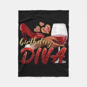 Grappige Verjaardag Diva Happy Birthday Hakken Sch Fleece Deken