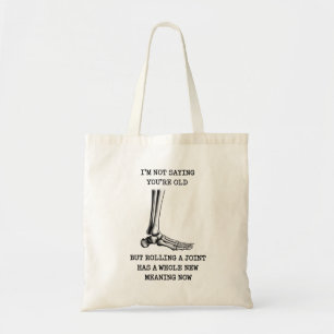 Grappige verjaardag echtgenoot gezamenlijk oud wor tote bag