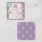 Grappige Verjaardag Eenhoorn Notitiekaartje (Voorkant / Achterkant)