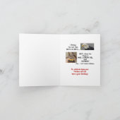 Grappige Verjaardag Feiten en Advies Kaart (Binnen)