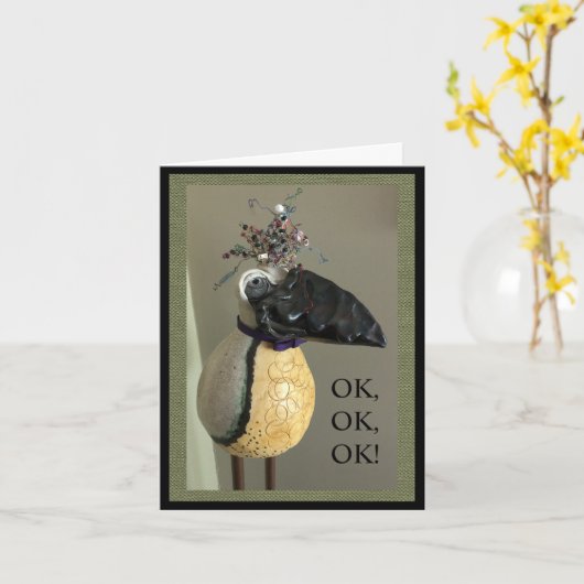 Grappige Verjaardag Feiten en Advies Kaart (Gele Bloem)