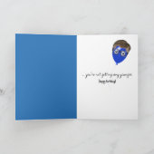 Grappige verjaardag Giraffe dragen bril Kaart (Binnen)