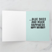 GRAPPIGE VERJAARDAG GOED POEP WENSKAART BEDANKKAART (Binnen)