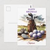 Grappige Verjaardag Golfbal Liefhebbers Briefkaart (Voorkant / Achterkant)