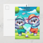 Grappige Verjaardag Golfbal Liefhebbers Briefkaart (Voorkant / Achterkant)