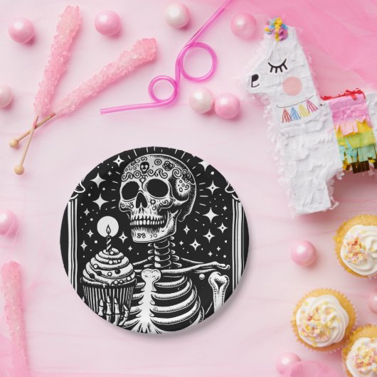 Grappige Verjaardag Gotische Tarot Papieren Bordje (Feest)