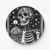 Grappige Verjaardag Gotische Tarot Papieren Bordje (Voorkant)