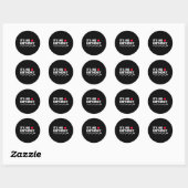 Grappige verjaardag grappige vriend verjaardagsfee ronde sticker (Vel)