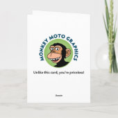 Grappige verjaardag groet kaart (Achterkant)