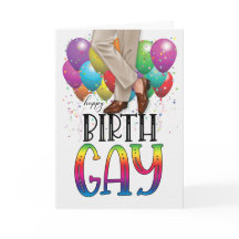Grappige verjaardag HOMO Mannen benen Regenboog Ve