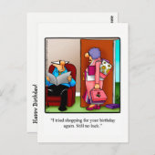 Grappige verjaardag humor ansichtkaart briefkaart (Voorkant / Achterkant)