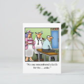 Grappige verjaardag humor ansichtkaart briefkaart (Staand voorkant)