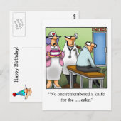 Grappige verjaardag humor ansichtkaart briefkaart (Voorkant / Achterkant)