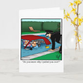 Grappige verjaardag humoristische wenskaart kaart (Gele Bloem)