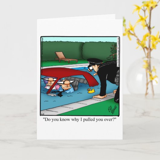 Grappige verjaardag humoristische wenskaart kaart (Gele Bloem)