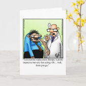 Grappige verjaardag humoristische wenskaart kaart (Gele Bloem)