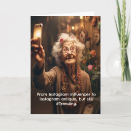 Grappige verjaardag Instagram volgers ouderdom Kaart