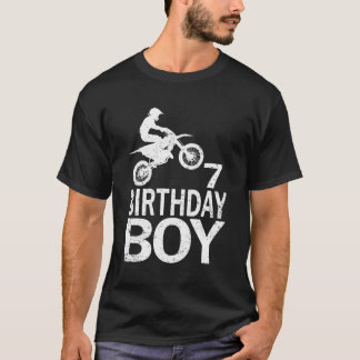 Grappige Verjaardag Jongen Dirt Bike Motorcross T-shirt