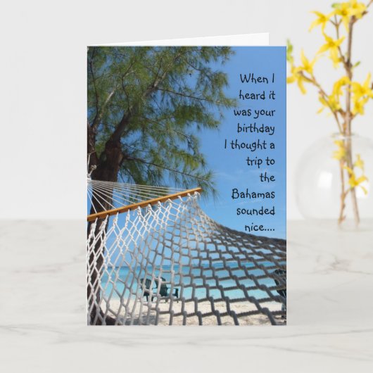 Grappige verjaardag! kaart (Gele Bloem)