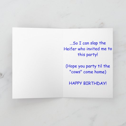 GRAPPIGE VERJAARDAG KAART (Binnen)