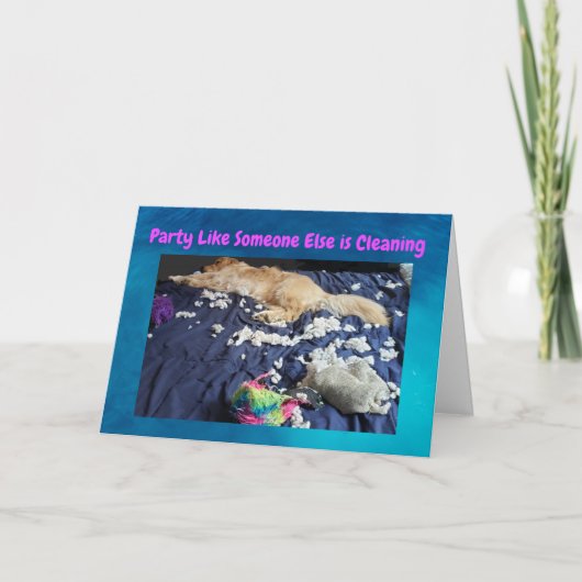 Grappige Verjaardag Kaart Hond Maakte Een Grote Me (Voorkant)