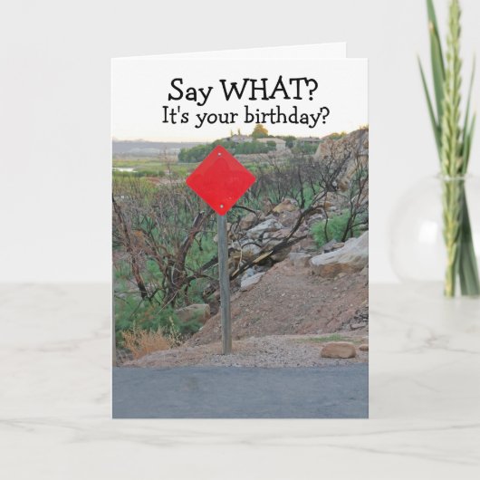 Grappige Verjaardag Kaart-Mannen verjaardag Kaart (Voorkant)