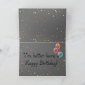 Grappige Verjaardag Kaart met Schattigee Basset Ho (Binnen)