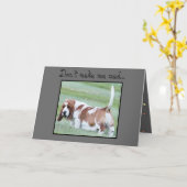 Grappige Verjaardag Kaart met Schattigee Basset Ho (Gele Bloem)