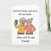 Grappige Verjaardag Kaart - Oud & Seniel (Voorkant)