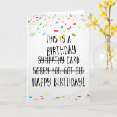 Grappige Verjaardag Kaart, Rude Verjaardag Kaart,  Kaart (Gele Bloem)