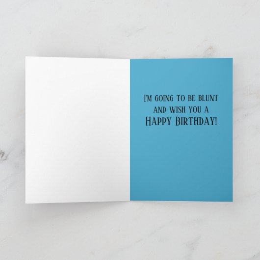 Grappige Verjaardag Kaart Schaar (Binnen)