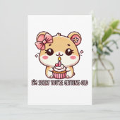 Grappige Verjaardag Kaart - Schattigee en speelse  (Staand voorkant)