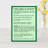 Grappige Verjaardag Kaart: Verjaardag Suit Cleanin Kaart (Gele Bloem)