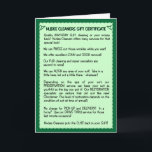 Grappige Verjaardag Kaart: Verjaardag Suit Cleanin Kaart<br><div class="desc">Who wouldn't love having their Birthday Suit revamped! Send this humorous birthday card and remember,  "Nudee Cleaners puts the cute back in your suit".</div>