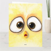 Grappige Verjaardag Kaart Verrast Kippenogen (Achterkant)