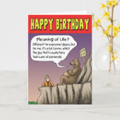 Grappige Verjaardag Kaart: Vervullende Dag Kaart (Gele Bloem)