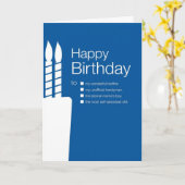 Grappige verjaardag Kaart voor broeder (Gele Bloem)