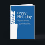 Grappige verjaardag Kaart voor broeder<br><div class="desc">Deze kaart wil dat je het snoer doorknipt. Met onze kaarten kunt u uw eigen boodschap kiezen! Vink het vakje aan naast het sentiment waar je de voorkeur aan geeft. Zeker om te lachen!</div>