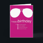 Grappige verjaardag Kaart voor dochter<br><div class="desc">Deze kaart wordt geleverd met een antacidum. Met onze kaarten kunt u uw eigen boodschap kiezen! Vink het vakje aan naast het sentiment waar je de voorkeur aan geeft. Zeker om te lachen!</div>