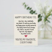 Grappige verjaardag Kaart voor mannen man vriendje (Staand voorkant)