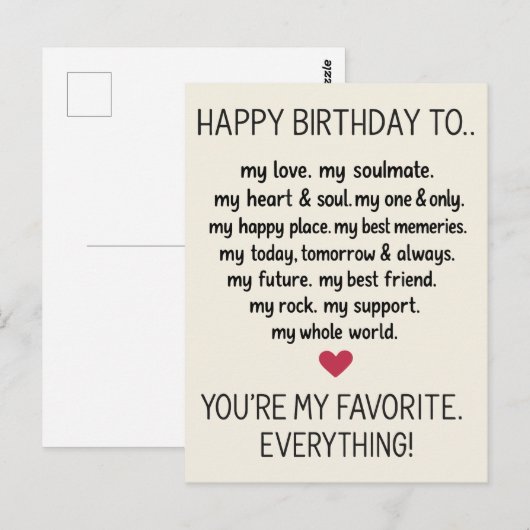 Grappige verjaardag Kaart voor mannen man vriendje (Voorkant / Achterkant)